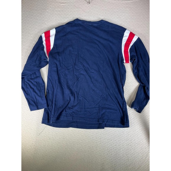 New England Patriots T-Shirt Men L Navy Blue NFL Team Graphics Cotton - Picture 9 of 10